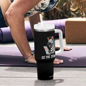 Ed the Zebra Meme Tumbler With Handle Funny Viral Animal Escape Internet Humor Fans TS02 Print Your Wear