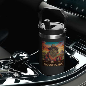 El Squatcho Bigfoot Flip Straw Tumbler Mexican Sasquatch Lovers Cinco De Mayo TS10 Print Your Wear