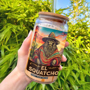 El Squatcho Bigfoot Glass Can Mexican Sasquatch Lovers Cinco De Mayo TS10 Print Your Wear