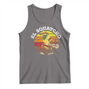 El Squatcho Bigfoot Tank Top Mexican Sasquatch Cinco De Mayo TS10 Deep Heather Print Your Wear