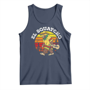 El Squatcho Bigfoot Tank Top Mexican Sasquatch Cinco De Mayo TS10 Navy Print Your Wear
