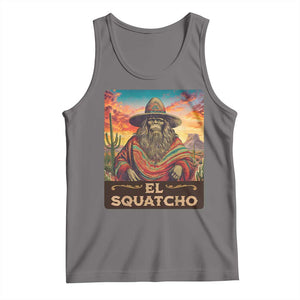 El Squatcho Bigfoot Tank Top Mexican Sasquatch Lovers Cinco De Mayo TS10 Deep Heather Print Your Wear