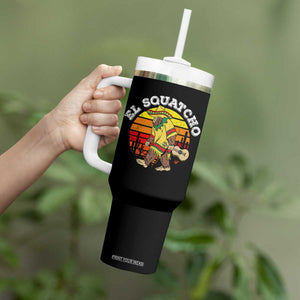 El Squatcho Bigfoot Tumbler With Handle Mexican Sasquatch Cinco De Mayo TS10 Print Your Wear