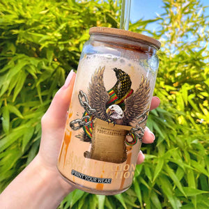 Emancipation Proclamation Glass Can Juneteenth End of Slavery Bald Eagle TS11 Print Your Wear