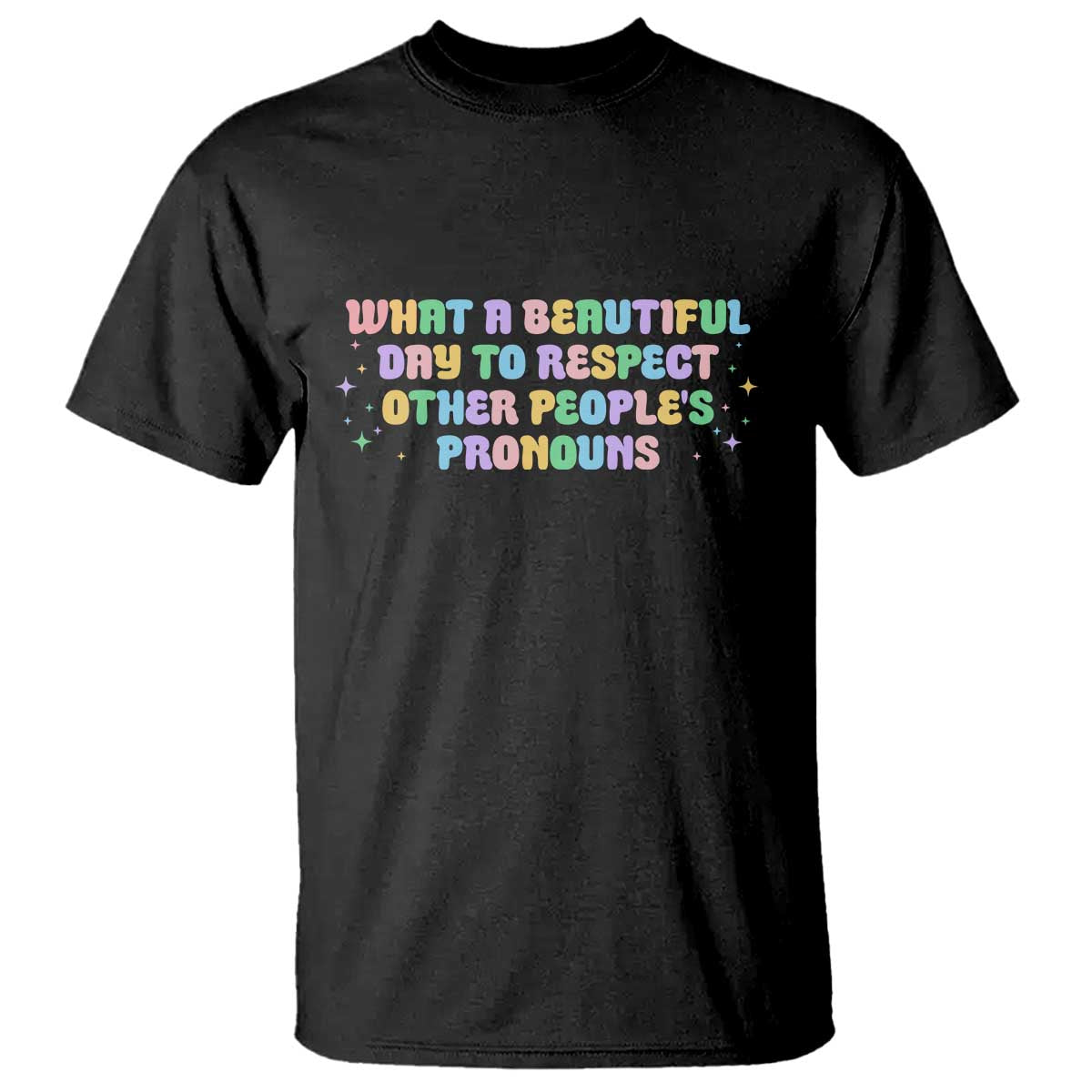 Equality Pride T Shirt Respect Other People's Pronouns LGBT LGBTQ Pride Ally TS10 Black Print Your Wear