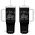 Father Mows Best Tumbler With Handle Funny Lawn Mowing Mower Dad Fathers Day TS10 One Size: 40 oz Black Print Your Wear