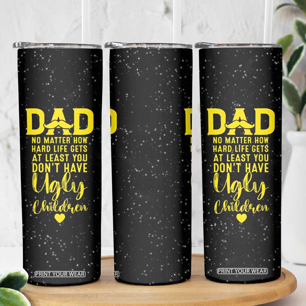 Fathers Day Dad Skinny Tumbler from Daughter Son Wife for Papa Stepdad Galaxy TB10 Print Your Wear