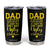 Fathers Day Dad Tumbler Cup from Daughter Son Wife for Papa Stepdad Galaxy TB10 Black Print Your Wear
