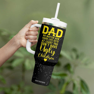 Fathers Day Dad Tumbler With Handle from Daughter Son Wife for Papa Stepdad Galaxy TB10 Print Your Wear