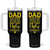 Fathers Day Dad Tumbler With Handle from Daughter Son Wife for Papa Stepdad Galaxy TB10 One Size: 40 oz Black Print Your Wear