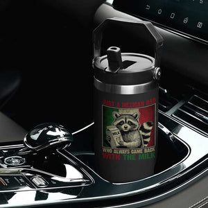 Fathers Day Mexican Dad Flip Straw Tumbler A Dad Who Always Came Back With The Milk Mexico Flag TS10 Print Your Wear