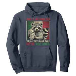 Fathers Day Mexican Dad Hoodie A Dad Who Always Came Back With The Milk Mexico Flag TS10 Navy Print Your Wear