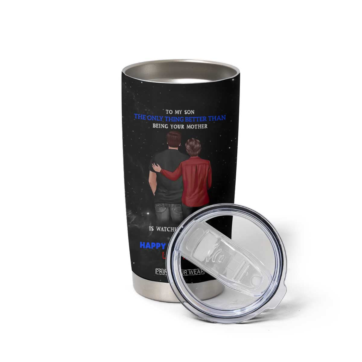 Fathers Day Son Gifts from Mom Tumbler Cup To My Son Gift TB10 Print Your Wear