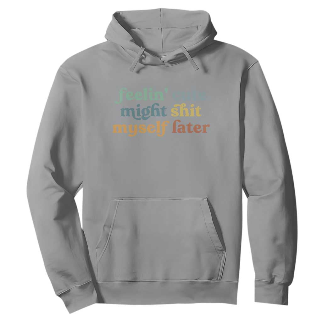 Feeling Cute Might Shit Myself Later Hoodie Funny Newborn Gift TS10 Sport Gray Print Your Wear