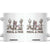 Feral & Free Raccoon Coffee Mug Funny 4th of July Cowboy Meme Retro Independence Day TS10 White Print Your Wear