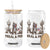 Feral & Free Raccoon Glass Can Funny 4th of July Cowboy Meme Retro Independence Day TS10 White Print Your Wear