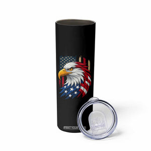 Fierce American Eagle Skinny Tumbler Bold Patriotic 4th of July USA Freedom TS02 Print Your Wear