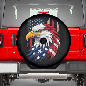Fierce American Eagle Spare Tire Cover Bold Patriotic 4th of July USA Freedom TS02 Black Print Your Wear