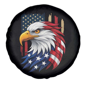 Fierce American Eagle Spare Tire Cover Bold Patriotic 4th of July USA Freedom TS02 Print Your Wear