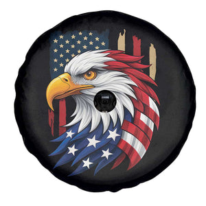 Fierce American Eagle Spare Tire Cover Bold Patriotic 4th of July USA Freedom TS02 Print Your Wear