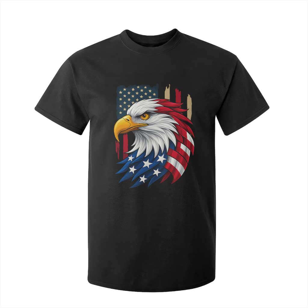 Fierce American Eagle T Shirt For Kid Bold Patriotic 4th of July USA Freedom TS02 Black Print Your Wear