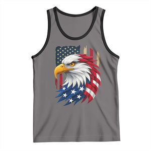 Fierce American Eagle Tank Top Bold Patriotic 4th of July USA Freedom TS02 Deep Heather Black Print Your Wear