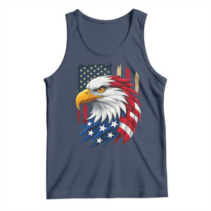Fierce American Eagle Tank Top Bold Patriotic 4th of July USA Freedom TS02 Navy Print Your Wear