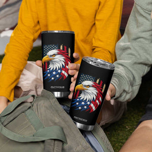 Fierce American Eagle Tumbler Cup Bold Patriotic 4th of July USA Freedom TS02 Print Your Wear
