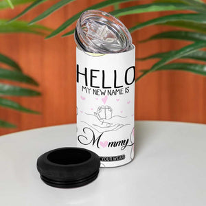 First Time Mom Gift 4 in 1 Can Cooler Tumbler New Mommy Pregnancy Gifts For First Mother's day TB10 Print Your Wear