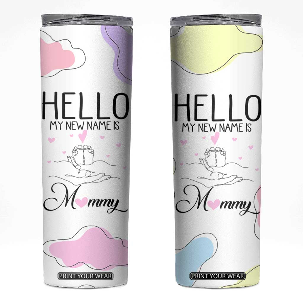 First Time Mom Gift Skinny Tumbler New Mommy Pregnancy Gifts For First Mother's day TB10 White Print Your Wear