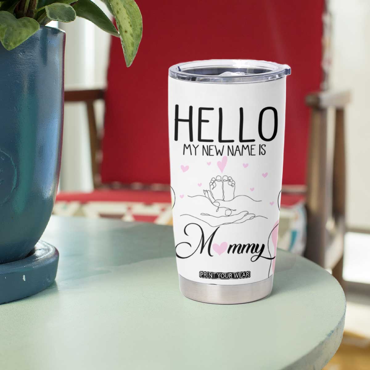 First Time Mom Gift Tumbler Cup New Mommy Pregnancy Gifts For First Mother's day TB10 Print Your Wear