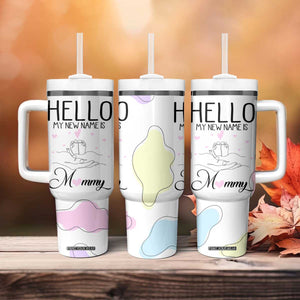 First Time Mom Gift Tumbler With Handle New Mommy Pregnancy Gifts For First Mother's day TB10 Print Your Wear