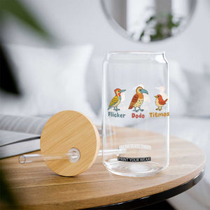 Flicker Dodo Titmouse Subtle FDT Glass Can Funny Bird Lover Nature TS02 Print Your Wear