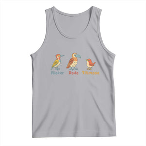 Flicker Dodo Titmouse Subtle FDT Tank Top Funny Bird Lover Nature TS02 Athletic Heather Print Your Wear