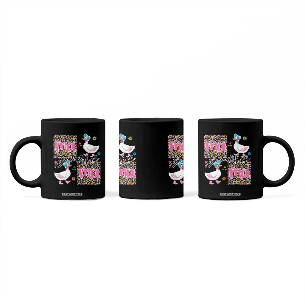 Floral Mama Goose Coffee Mug Coquette Vintage Aesthetic Geese Mom Mothers Day TS02 Print Your Wear