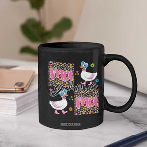 Floral Mama Goose Coffee Mug Coquette Vintage Aesthetic Geese Mom Mothers Day TS02 Print Your Wear