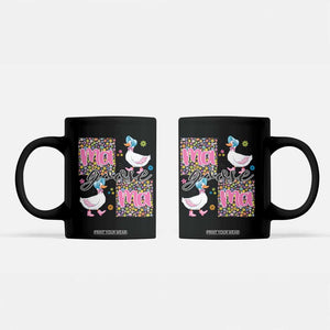 Floral Mama Goose Coffee Mug Coquette Vintage Aesthetic Geese Mom Mothers Day TS02 Black Print Your Wear