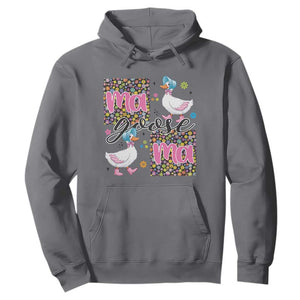 Floral Mama Goose Hoodie Coquette Vintage Aesthetic Geese Mom Mothers Day TS02 Charcoal Print Your Wear