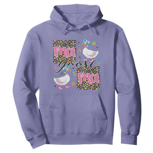 Floral Mama Goose Hoodie Coquette Vintage Aesthetic Geese Mom Mothers Day TS02 Violet Print Your Wear