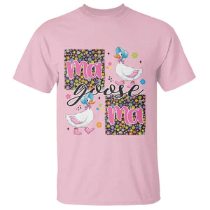 Floral Mama Goose T Shirt Coquette Vintage Aesthetic Geese Mom Mothers Day TS02 Light Pink Print Your Wear