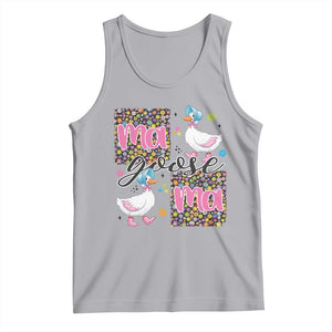 Floral Mama Goose Tank Top Coquette Vintage Aesthetic Geese Mom Mothers Day TS02 Athletic Heather Print Your Wear