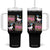 Floral Mama Goose Tumbler With Handle Coquette Vintage Aesthetic Geese Mom Mothers Day TS02 One Size: 40 oz Black Print Your Wear
