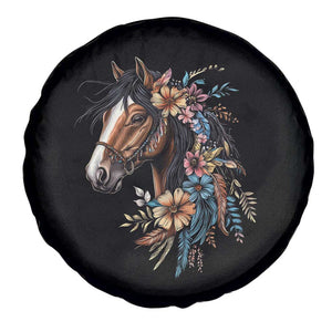 Floral Wild Horse Country Horse Riding Spare Tire Cover TS11 Print Your Wear