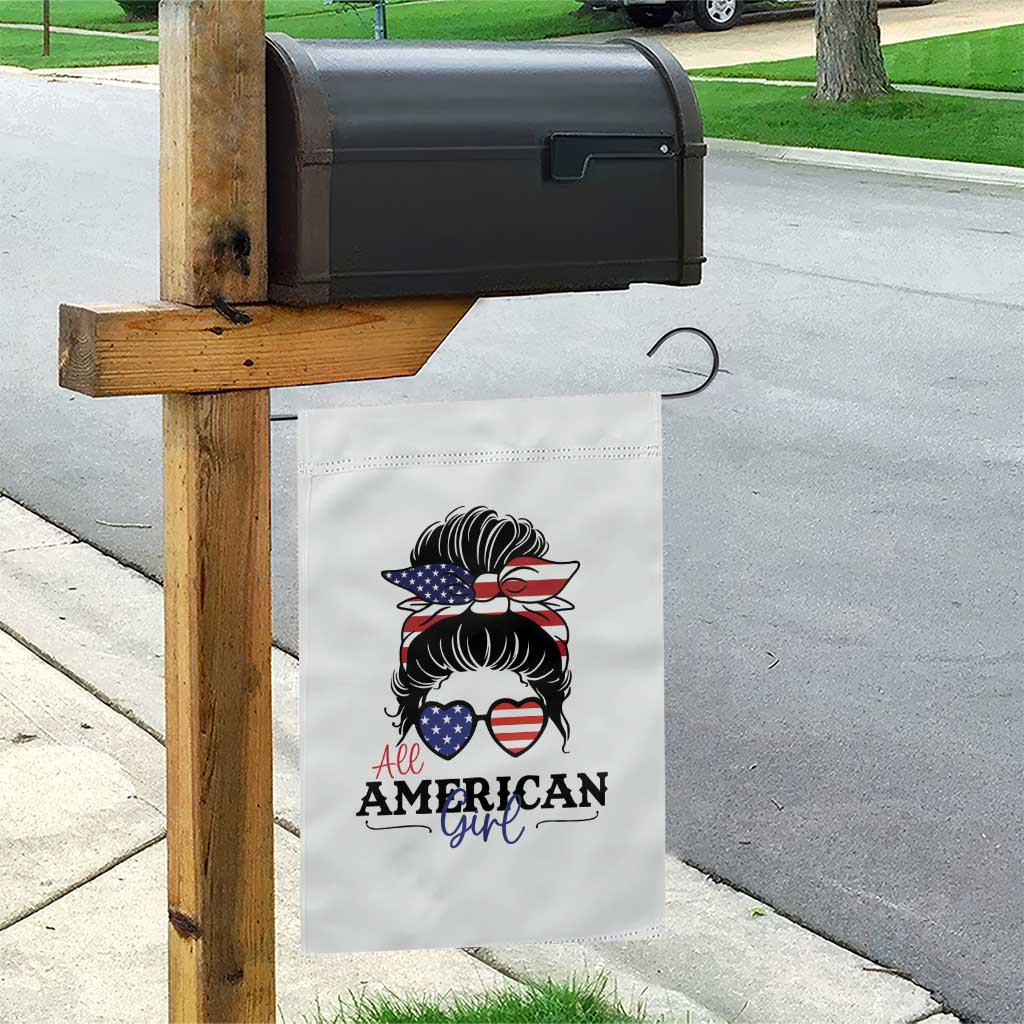 Fourth Of July Garden Flag All American Girl USA Flag Independence Day TS11 Print Your Wear