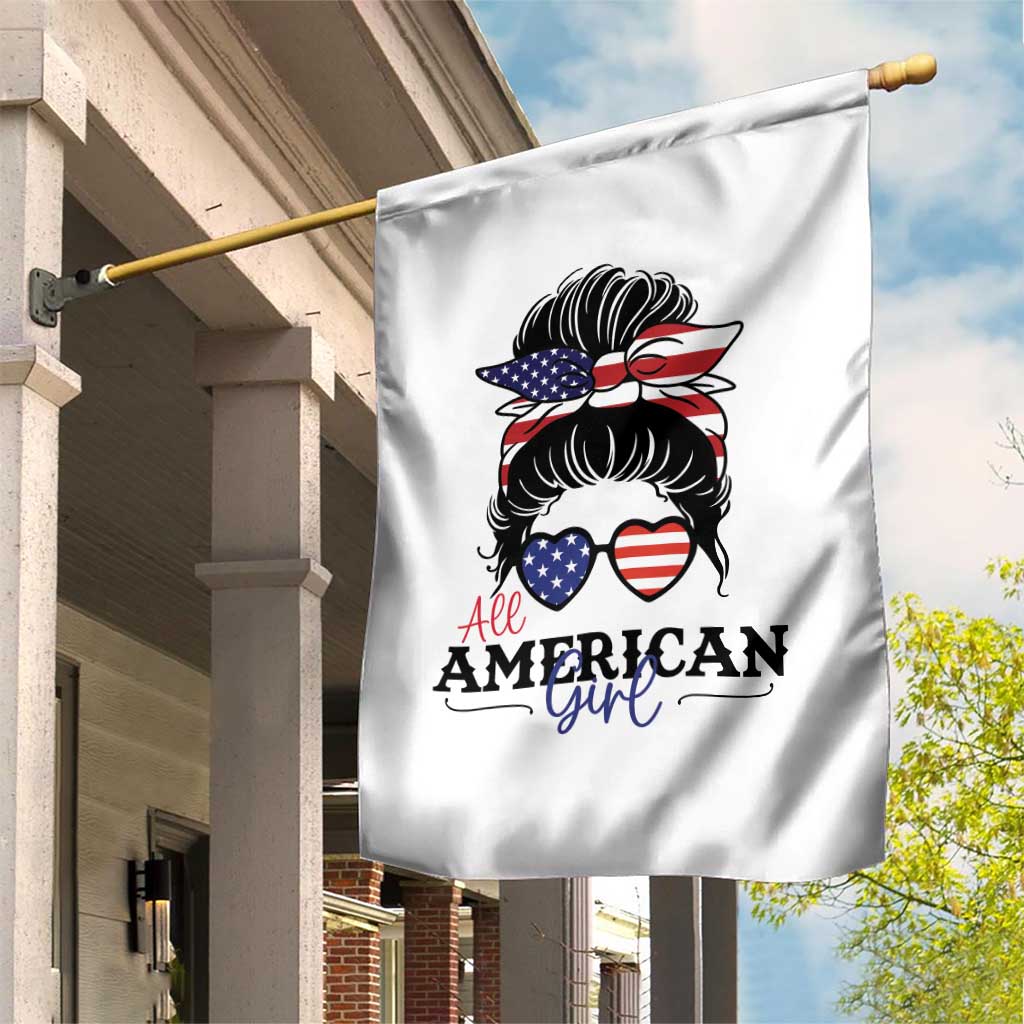 Fourth Of July Garden Flag All American Girl USA Flag Independence Day TS11 Print Your Wear