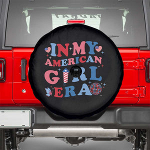 Fourth Of July Spare Tire Cover In My American Girl Era Red White Blue Independence Day Peace TS11 Black Print Your Wear