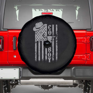 Fourth Of July Western Country Spare Tire Cover Howdy American Flag Cowboy Texas Rodeo Cow Skull TS11 Black Print Your Wear