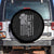 Fourth Of July Western Country Spare Tire Cover Howdy American Flag Cowboy Texas Rodeo Cow Skull TS11 No hole Black Print Your Wear