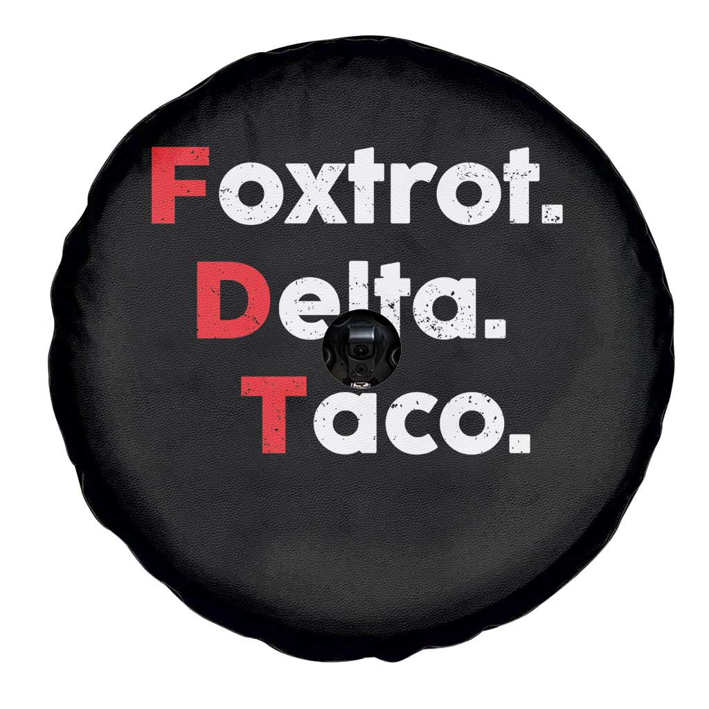 Foxtrot Delta Taco Spare Tire Cover Subtle FDT Resist TS10 Print Your Wear