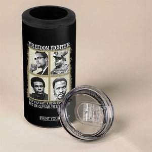 Freedom Fighters Heritage 4 in 1 Can Cooler Tumbler Malcolm X Marcus Garvey Huey P Newton Steve Biko Revolution TS02 Print Your Wear